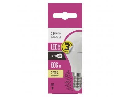 LED žárovka Mini Globe 7,3W E14 teplá bílá  - ZQ1230