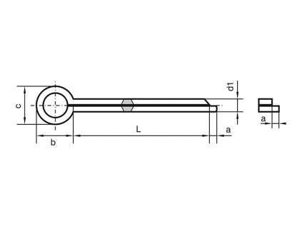 Zavlačka 5x63 DIN 94 ZN - Z5063