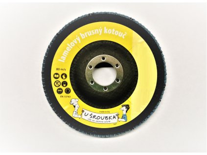 Kotouč lamelový korund A7 115mm zr.40  - S14A7T