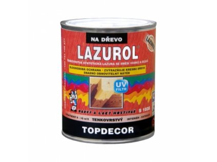 Lazurol TOPDECOR S1035 T20 kaštan 0,75L  - 246305