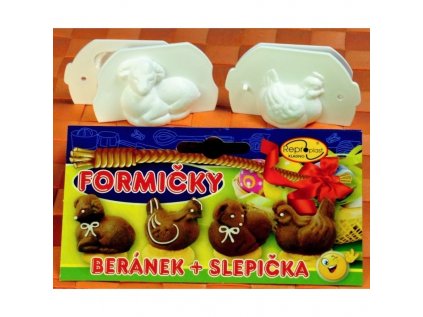 Formička Beránek + slepička ( ÚLEK) plast  - 30812510