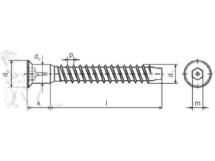 Konfirmát 5 x 40 - KON5040