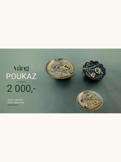 DÁRKOVÝ VOUCHER 2000 CZK