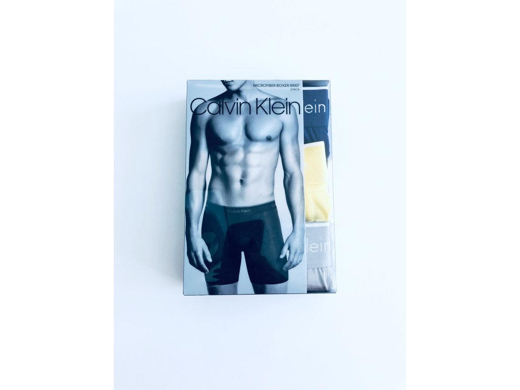 Calvin Klein Microfiber Multicolor sportovní funkční boxerky Classic Fit 3 ks