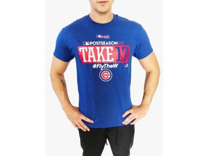 Majestic Take17 Blue stylové sportovní triko s krátkým rukávem a motivem