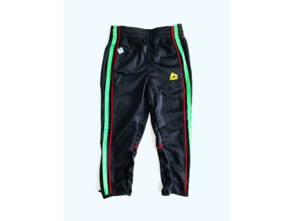 RBX Logo sportovní dětské černé tepláky s logem