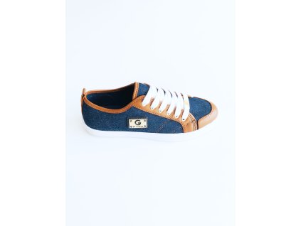 G by Guess Crew Logo Jeans stylové tenisky s riflovým vzorem a logem Guess