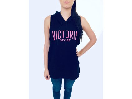 Victoria's Secret mikina s kapucí bez rukávů z kolekce Victoria Sport