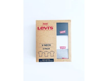 Levi's Logo stylová bavlněná trika Classic Fit s logem 3 ks