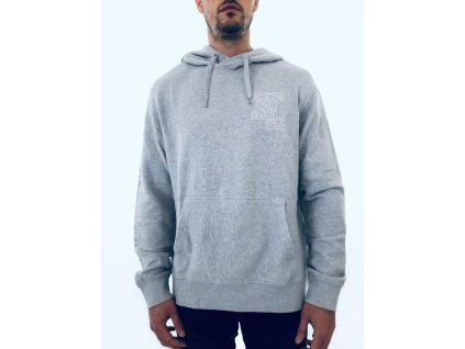 American Eagle Outfitters Grey stylová šedá mikina s kapucí a nápisy