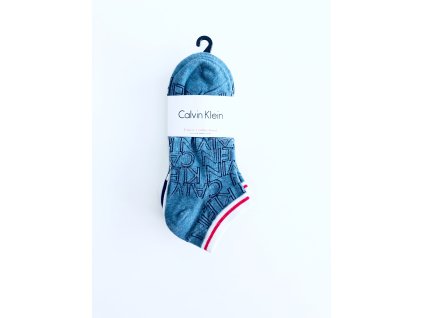 Calvin Klein Crew Full Logo Multi stylové bavlněné ponožky 5 párů