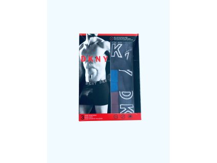 DKNY Stretch Cotton Multi pohodlné sportovní bavlněné boxerky 3 ks