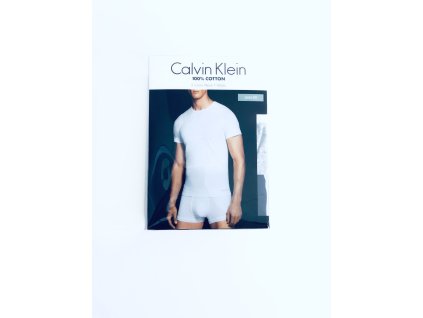 Calvin Klein Crew Cotton pohodlná bavlněná trika Slim Fit s mini nápisem 3 ks
