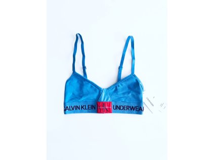 Calvin Klein Monogram Blue stylová podprsenka Triangle