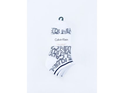 Calvin Klein Crew Logo white stylové bavlněné ponožky 5 párů