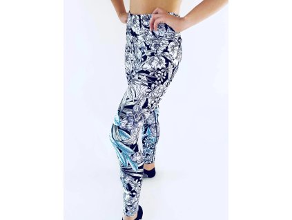 Calvin Klein High Waist Tight stylové sportovní legíny s motivem
