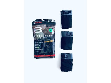 Layer 8 Performance Black sportovní funkční boxerky 3 ks