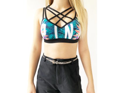 Victoria's Secret PINK Mid Jungle pohodlná sportovní podprsenka