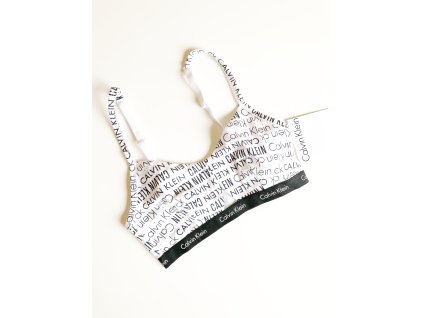 Calvin Klein Modern Flx White luxusní sportovní podprsenka Bralette