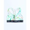Victoria's Secret PINK Light Jungle pohodlná sportovní podprsenka se vzorem džungle a nápisy Pink po celém obvodu