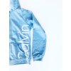 Calvin Klein Crew Light Blue Logo stylová dětská mikina s kapucí a nápisem CK