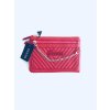 Guess V-Quilted Sera Red luxusní červené prošívané psaníčko s nápisem