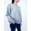 Tommy Hilfiger Logo Grey stylová Oversized Fit mikina s originálním vystouplým nápisem Tommy