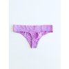 Victoria's Secret Body Levander pohodlná levandulová sexy tanga s vyšívaným nápisem VS