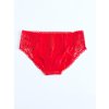 Victoria's Secret Body By Victoria Red luxusní krajkové kalhotky Hipster