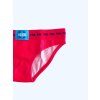 Victoria's Secret PINK Logo Monogram pohodlné červené bavlněné kalhotky Bikini s nápisy Pink