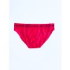 Victoria's Secret PINK Logo Monogram pohodlné červené bavlněné kalhotky Bikini s nápisy Pink