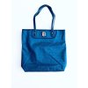 Tommy Hilfiger Logo Royal Blue luxusní modrá taška s kovovým logem zlaté barvy
