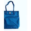 Tommy Hilfiger Logo Royal Blue luxusní modrá taška s kovovým logem zlaté barvy