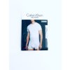 Calvin Klein Crew Cotton pohodlná bavlněná trika Slim Fit s mini nápisem 3 ks