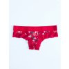 Victoria's Secret PINK Lace Flower Royal Red stylová krajková podprsenka Bralette a Cheekster tanga set 2 ks