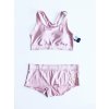 Victoria's Secret PINK Ultimate Rosegold sportovní podprsenka a kalhotky Boyshort set 2 ks