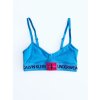 Calvin Klein Monogram Blue stylová podprsenka Triangle a kalhotky Bikini set 2 ks