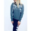 DKNY Sport Grey stylová mikina Cropped s nápisem