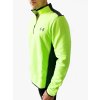 Under Armour ColdGear® Lime pohodlná funkční mikina s částečným zipem bez kapuce