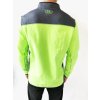 Under Armour ColdGear® Lime pohodlná funkční mikina s částečným zipem bez kapuce