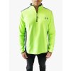 Under Armour ColdGear® Lime pohodlná funkční mikina s částečným zipem bez kapuce