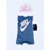 Nike Kids Multi stylový dívčí overal s krátkým rukávem a čepice set 2 ks