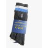 Polo Ralph Lauren High Rib pohodlné vysoké ponožky s výšivkou 3 páry