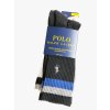 Polo Ralph Lauren High Rib pohodlné vysoké ponožky s výšivkou 3 páry