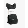 Calvin Klein Full Black Crew pohodlné černé ponožky s logem CK 4 páry