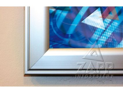 VITRINA VENKOVNÍ AS 750x750x30mm - stříbrný elox