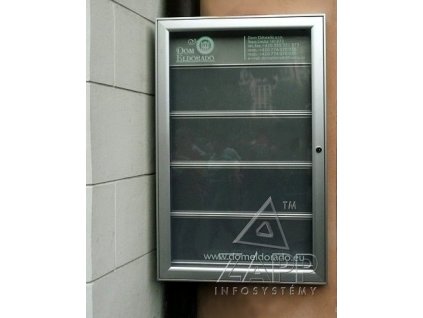 VITRINA VENKOVNI AS 30mm - stříbrný elox