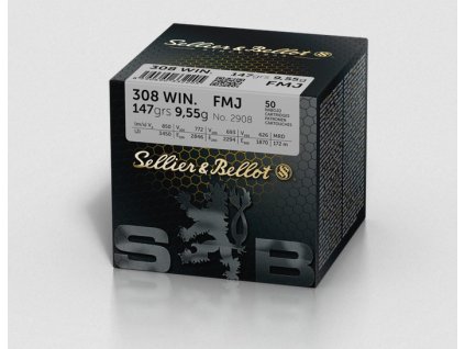 Selier .308 Win. FMJ 2908 9,55g 147gr 50ks