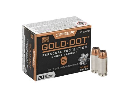 40S&W Speer Gold Dot Short Barrel 180gr 11,66g JHP 23974GD