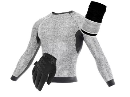 bluza de protec ie anti injunghiere mtp long sleeve under t shirt 2803115 set